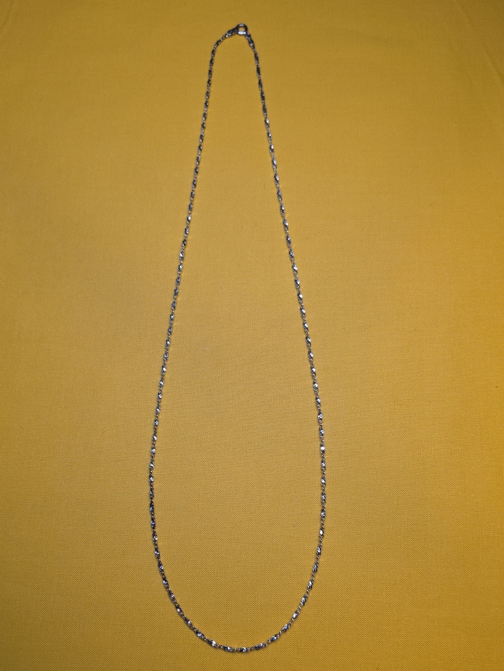 Sterling Silver ▪︎ Italy ▪︎ Twisted Rope Chain Necklace ▪︎ Very Pretty!